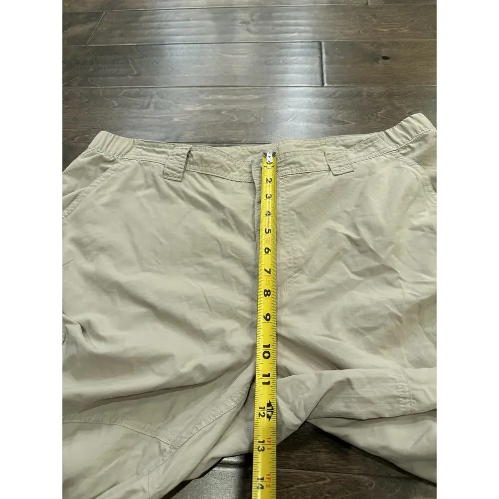Columbia Mens Beige Hiking Kestrel Trail Cargo Pants Regular Fit 36x32 XM0104